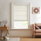 DRAPERYUSA-Custom Semi-Blackout Linen Roman Shades