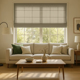Semi-Light Filtering Custom Roman Blinds - Cordless Design