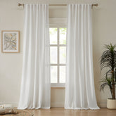 Custom Heavy 100% Blackout Linen Curtains