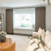 Custom Linen Blend Blockout Curtains