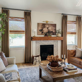 Custom Linen Texture Blackout Curtains