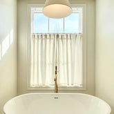 Cotton Linen Semi Sheer Blackout Curtains