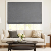 Custom 100% Blackout Textured Roman Shades
