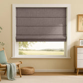 Custom 100% Blackout Cordless Roman Shades