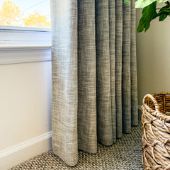 100% Blackout Linen Curtain Custom 900GSM Heavy Weight Noise Reduction