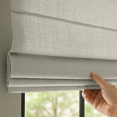 Custom Semi-Light Filtering Roman Curtains