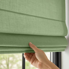 Custom Semi-Blackout Textured Roman Blinds