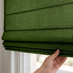 Custom Semi-Blackout Cordless Roman Blinds
