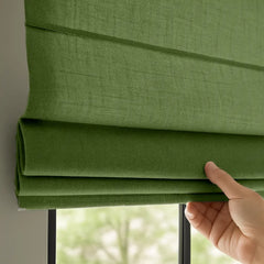 Custom Semi-Light Filtering Roman Curtains