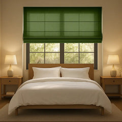 Custom Semi-Light Filtering Roman Curtains