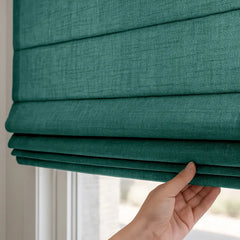 Custom Semi-Blackout Cordless Roman Blinds