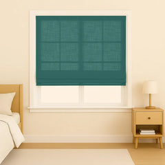 Custom Semi-Blackout Cordless Roman Blinds