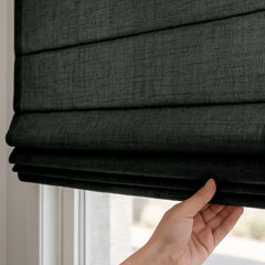 Custom Semi-Blackout Cordless Roman Blinds