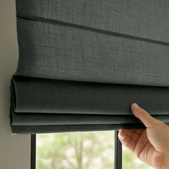 Custom Semi-Light Filtering Roman Curtains