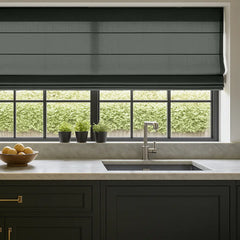 Custom Semi-Blackout Textured Roman Blinds
