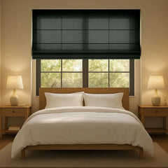 Custom Semi-Light Filtering Roman Curtains