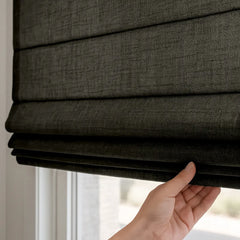 Custom Semi-Blackout Cordless Roman Blinds