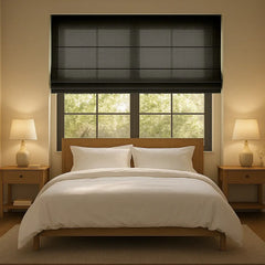 Custom Semi-Light Filtering Roman Curtains
