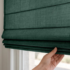 Custom Semi-Blackout Cordless Roman Blinds
