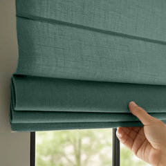 Custom Semi-Light Filtering Roman Curtains