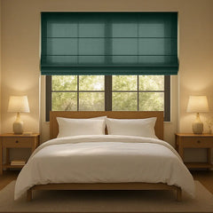 Custom Semi-Light Filtering Roman Curtains