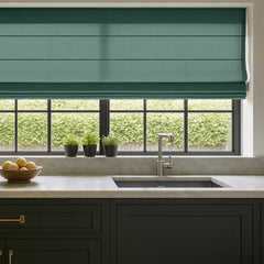 Custom Semi-Blackout Textured Roman Blinds