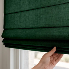 Custom Semi-Blackout Cordless Roman Blinds