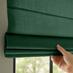 Custom Semi-Light Filtering Roman Curtains