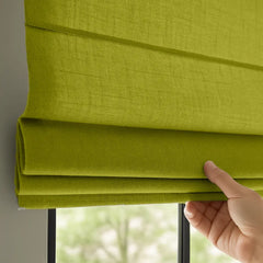 Custom Semi-Light Filtering Roman Curtains