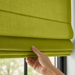 Custom Semi-Blackout Textured Roman Blinds