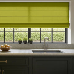 Custom Semi-Blackout Textured Roman Blinds