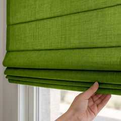 Custom Semi-Blackout Cordless Roman Blinds