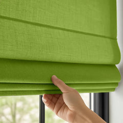Custom Semi-Blackout Textured Roman Blinds