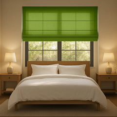 Custom Semi-Light Filtering Roman Curtains