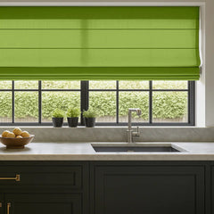 Custom Semi-Blackout Textured Roman Blinds