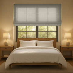 Custom Semi-Light Filtering Roman Curtains