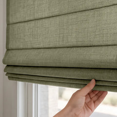 Custom Semi-Blackout Cordless Roman Blinds