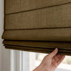Custom Semi-Blackout Cordless Roman Blinds