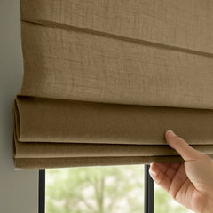 Custom Semi-Light Filtering Roman Curtains