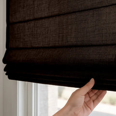 Custom Semi-Blackout Cordless Roman Blinds