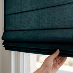Custom Semi-Blackout Cordless Roman Blinds