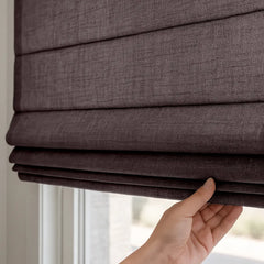 Custom Semi-Blackout Cordless Roman Blinds