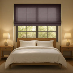 Custom Semi-Light Filtering Roman Curtains