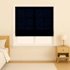 Custom Semi-Blackout Cordless Roman Blinds