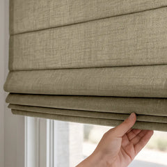 Custom Semi-Blackout Cordless Roman Blinds