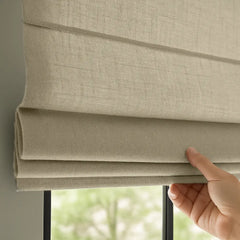 Custom Semi-Light Filtering Roman Curtains
