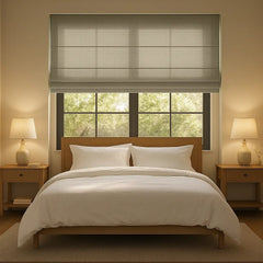 Custom Semi-Light Filtering Roman Curtains