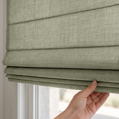 Custom Semi-Blackout Cordless Roman Blinds