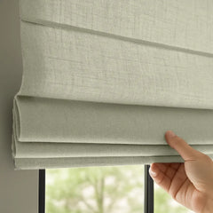 Custom Semi-Light Filtering Roman Curtains