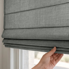 Custom Semi-Blackout Cordless Roman Blinds